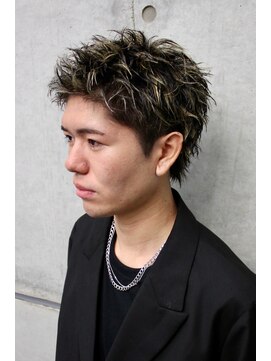 オーシャントーキョー ホワイト 原宿(OCEAN TOKYO WHITE) アップバング　メンズショート　スパイキーショート