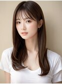 大人可愛い大人美人くすみカラーアッシュグレーベージュ