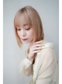 【GEEKS渋谷】ブロンドボブ/ハイトーンボブ/冬カラー/伸ばしかけ