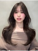 韓国大宮レイヤーくびれ巻きオリーブ