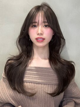 グロー 大宮(GLROW) 韓国大宮レイヤーくびれ巻きオリーブ