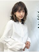 ホワイトグレージュ/チェリーブラウン/ミニウルフ[南青山]