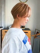 ボレロ(BOLERO)&nbsp;ハンサムショート前髪なし/ミルクティーベージュ丸みショート