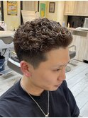 ブラウンカラー×宮城リョータ風パーマ
