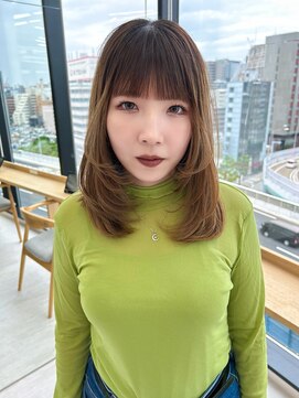 ビューナゴヤ 名駅(VIEW NAGOYA) レイヤーカット/ミディアムレイヤー/似合わせカット/前髪カット