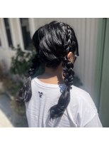 ヘアーレクスアリイ(Hair Lex Alii)&nbsp;編み込みツインヘア/ライブヘアセット/ヘアアレンジ