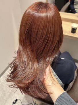 サロウィン 熊本上通り店(SALOWIN) ミディアムレッドブラウン×髪質改善