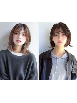 髪質改善縮毛矯正トリートメント#レイヤー#ハイライト#インナーカラー#ダブルカラー#ウルフカット#韓国ボブ