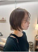 【Look at】レイヤーボブ似合わせカット着物ヘアダークアッシュ
