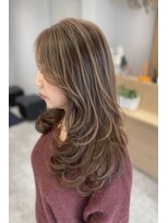 アヴァンス 京橋店(AVANCE) 着物ヘア/ダークアッシュ/ミディアムレイヤーカット/京橋