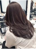ハイライトバレイヤージュダブルカラーケアブリーチ20代30代
