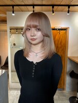 キラ 原宿(KILLA)&nbsp;ホワイトブロンド/ブリーチ/ミディアムレイヤー/ハイトーン