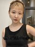 【肩より短い方】カット+ダブルカラー（ブリーチ1回）+トリートメント￥18,700