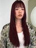 【アイ指名】フィットカット＋ケアカラー＋トリートメント￥10500