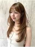 耳にかけても可愛いレイヤーカットハッシュカット/ダブルカラー