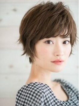 ヘアー メイク シバタ(hair make shibata)の写真/正面から、横から、後ろから見ても似合っていて素敵！魅力あふれる大人ショートならおまかせ♪