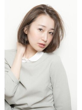 スリーバイキープ 尾山台(THREE by KEEP) 【THREEbyKEEP尾山台、木田】ひし形シルエット 切りっぱなしボブ