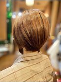 小顔丸みショートボブ【アルター　市原徹】