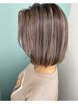 ルーナヘアー(LUNA hair) 『京都 ルーナ』ハイライト×ブラウン 白髪染め 髪質改善