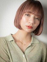 モッズヘア 上尾西口店(mod's hair) こっくりピンクベージュ前下がりフレンチボブx上尾10代20代30代