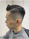 東京バーバー日本橋外国人風フェードパートスタイル