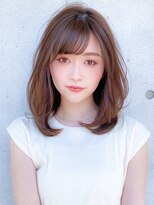 ワンカール 小顔 レイヤー デジタルパーマ テラコッタカラー