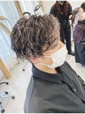 刈り上げ/ツーブロック/スパイラルパーマ