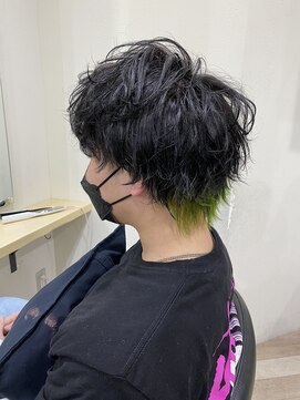 エル(EL by green) 《tomi》ショートウルフ×デザインカラー