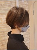 今流行りのショートボブ