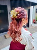 卒業式ヘアセット