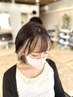 カット＋ポイント縮毛矯正【前髪】￥7,900