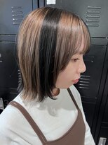 ヘアーブレイス(hair brace) ブロックカラー×ボブ　stylist今井