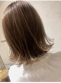 【Feria 渋谷】ハイライトカラー×ベージュブラウン "Tsuyuki"
