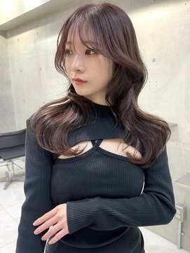 サイン 渋谷(SIGN) 韓国ヘアイメチェンハッシュカット似合わせカットレッドブラウン