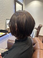 ヘアー サロン アットシュシュ(Hair Salon At'shushu)&nbsp;え？縮毛矯正してるの？的なひし形ショートボブ