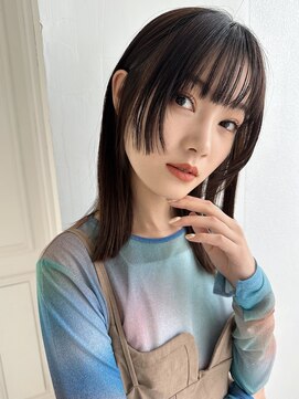 ノラジャーニー(NORA Journey) 【阿形】顔周り姫カット×レイヤーカットウルフ風ミディアム