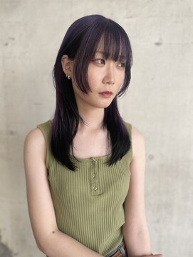 フレーム 博多店(FRAME) 姫ウルフレイヤーラベンダー×ブラックインナー【福岡/博多】