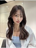 韓国風コテ巻き レイヤーカット／38ミリ仕上げ
