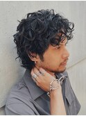 大人プードルパーマメンズミディアムパーマプードルスパイラル