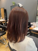 アルター(aL ter)&nbsp;ピンクブラウン［こなれミディ/イメチェン/ウェーブパーマ］
