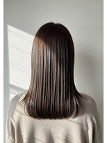 アントワープトーキョー(antwerp TOKYO)&nbsp;30代40代50代内巻きセミロンググレージュ透明感カラー髪質改善