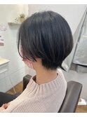 イメチェン/ホワイトブロンド/外ハネボブ/ワイドバング/南草津