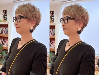 レクタ(recta)の写真/【伏見稲荷駅 徒歩１分】白髪染めでも、明るい色味OK◎大人女性の髪に優しいカラーで、魅力を引き出します