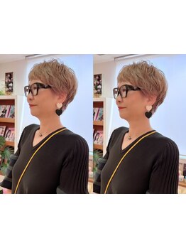 【伏見稲荷駅 徒歩１分】白髪染めでも、明るい色味OK◎大人女性の髪に優しいカラーで、魅力を引き出します