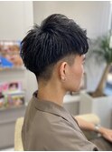 【メンズカット/メンズショート/ショート/アップバング】