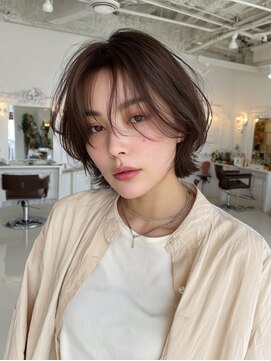 クレビア 名古屋(CreBiA) 髪質改善/顔まわりレイヤー/透明感ブラウン