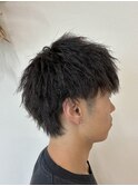メンズショート×ツイストパーマ