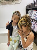 ヘアセットサロンエッジ(Edge)&nbsp;親子でお祭りヘアセット