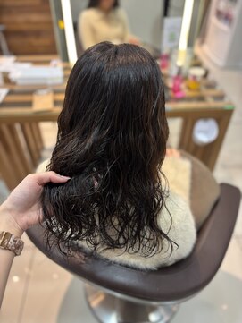 細めコテ巻き風パーマ/韓国風/小田急相模原