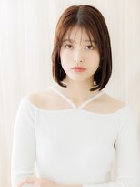 カバーヘア ブリス 大宮西口(COVER HAIR bliss)&nbsp;シースルーバング/内巻きボブ/チョコレートブラウン/大人ボブe